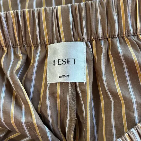 Leset Yoshi Boxer Shorts Mocha Brown Stripe Pull On Size Medium
